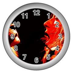 Robert And The Lion Wall Clocks (silver) 