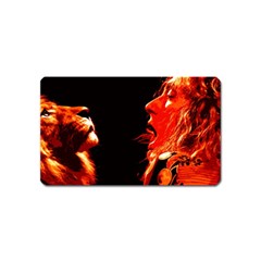 Robert And The Lion Magnet (name Card) by SaraThePixelPixie