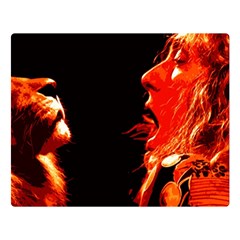 Robert And The Lion Double Sided Flano Blanket (large) 