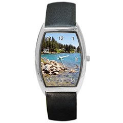 Nevada Lake Tahoe  Barrel Metal Watches