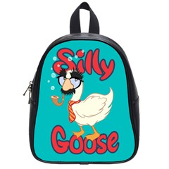 Silly Goose School Bag (small) by Ellador