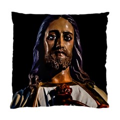 Jesus Christ Sculpture Photo Standard Cushion Cases (two Sides)  by dflcprints