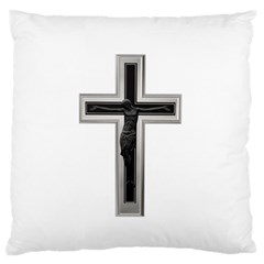 Christian cross Large Flano Cushion Case (Two Sides)