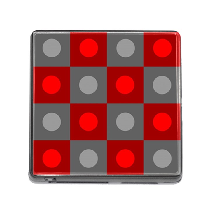 Circles in squares pattern Memory Card Reader (Square)