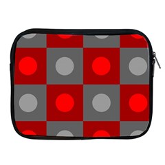 Circles In Squares Pattern Apple Ipad 2/3/4 Zipper Case by LalyLauraFLM