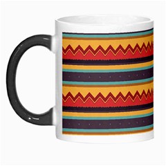 Waves And Stripes Pattern Morph Mug