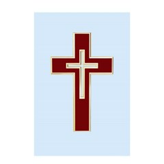 Red Christian Cross Shower Curtain 48  X 72  (small) by igorsin