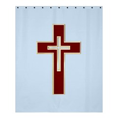 Red Christian Cross Shower Curtain 60  X 72  (medium) by igorsin