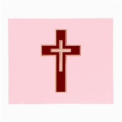 Red Christian Cross Small Glasses Cloth by igorsin