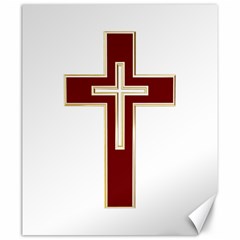 Red Christian Cross Canvas 20  X 24 