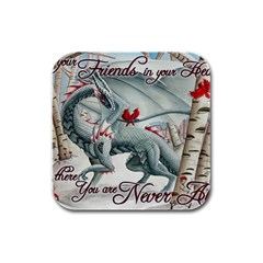 Lady Of The Fores Sts Rubber Square Coaster (4 Pack) 