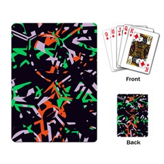 Broken Pieces Playing Cards Single Design by LalyLauraFLM