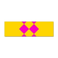 Yellow Pink Shapes Sticker Bumper (100 Pack) by LalyLauraFLM