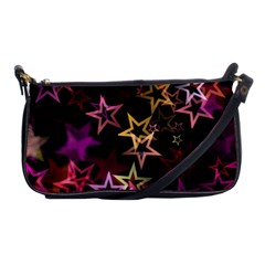 Sparkly Stars Pattern Shoulder Clutch Bags by LovelyDesigns4U