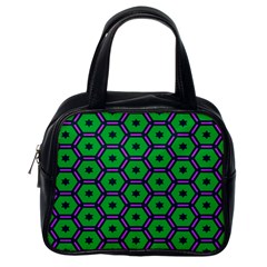 Stars In Hexagons Pattern Classic Handbag (one Side) by LalyLauraFLM