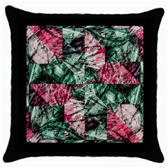 Luxury Grunge Digital Pattern Throw Pillow Cases (black)