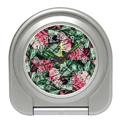 Luxury Grunge Digital Pattern Travel Alarm Clocks