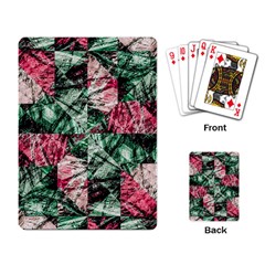 Luxury Grunge Digital Pattern Playing Card by dflcprints