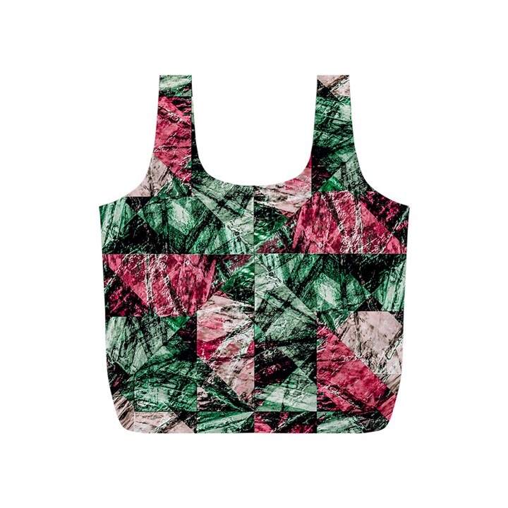 Luxury Grunge Digital Pattern Full Print Recycle Bags (S) 