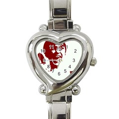 Psycho Heart Italian Charm Watch by icarusismartdesigns