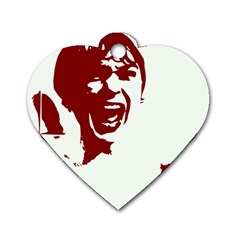 Psycho Dog Tag Heart (two Sides)