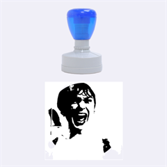 Psycho Rubber Round Stamps (medium) by icarusismartdesigns