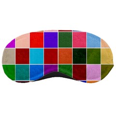 Multi Colour Squares Pattern Sleeping Masks by LovelyDesigns4U