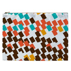 Rectangles On A White Background Cosmetic Bag (xxl) by LalyLauraFLM