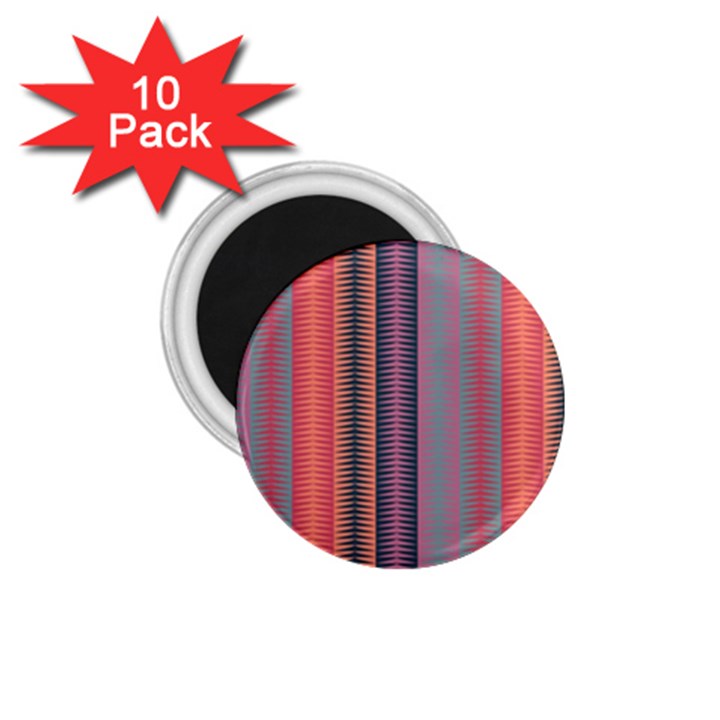 Triangles and stripes pattern 1.75  Magnet (10 pack) 