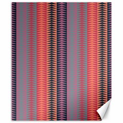Triangles And Stripes Pattern Canvas 8  X 10 