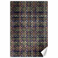 Multicolored Ethnic Check Seamless Pattern Canvas 24  X 36  by dflcprints