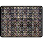 Multicolored Ethnic Check Seamless Pattern Fleece Blanket (Large)  80 x60  Blanket Front