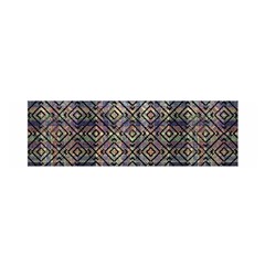 Multicolored Ethnic Check Seamless Pattern Satin Scarf (oblong) by dflcprints