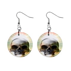 Skull Sunset Mini Button Earrings