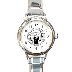 Anonymous Seal  Round Italian Charm Watches by igorsin