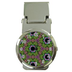 Repeated Geometric Circle Kaleidoscope Money Clip Watches by canvasngiftshop