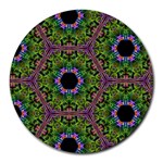 Repeated Geometric Circle Kaleidoscope Round Mousepads