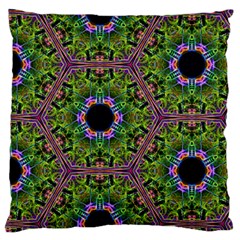 Repeated Geometric Circle Kaleidoscope Large Cushion Cases (two Sides) 