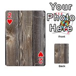 WOOD FENCE Playing Cards 54 Designs  Front - Heart2