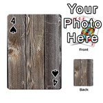WOOD FENCE Playing Cards 54 Designs  Front - Spade4