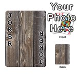 WOOD FENCE Playing Cards 54 Designs  Front - Joker1