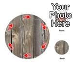 WOOD FENCE Playing Cards 54 (Round)  Front - HeartQ