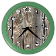 Wood Fence Color Wall Clocks by trendistuff