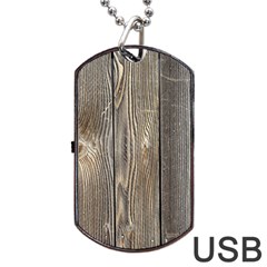 Wood Fence Dog Tag Usb Flash (two Sides)  by trendistuff