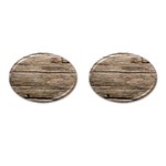 WEATHERED WOOD Cufflinks (Oval) Front(Pair)