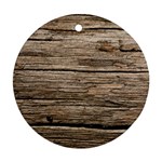 WEATHERED WOOD Round Ornament (Two Sides)  Front