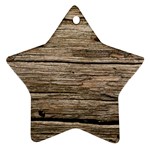 WEATHERED WOOD Star Ornament (Two Sides)  Back