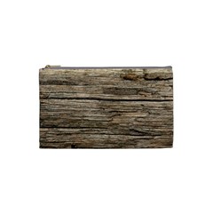 Weathered Wood Cosmetic Bag (small)  by trendistuff