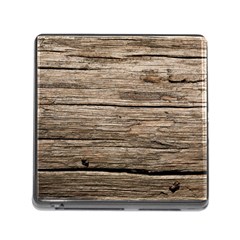 Weathered Wood Memory Card Reader (square) by trendistuff