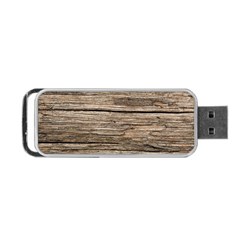 Weathered Wood Portable Usb Flash (two Sides) by trendistuff